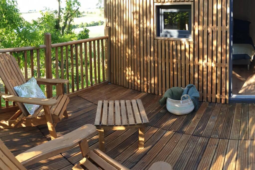 Chalet De Charme Avec Piscine Villa Aurade Exterior foto