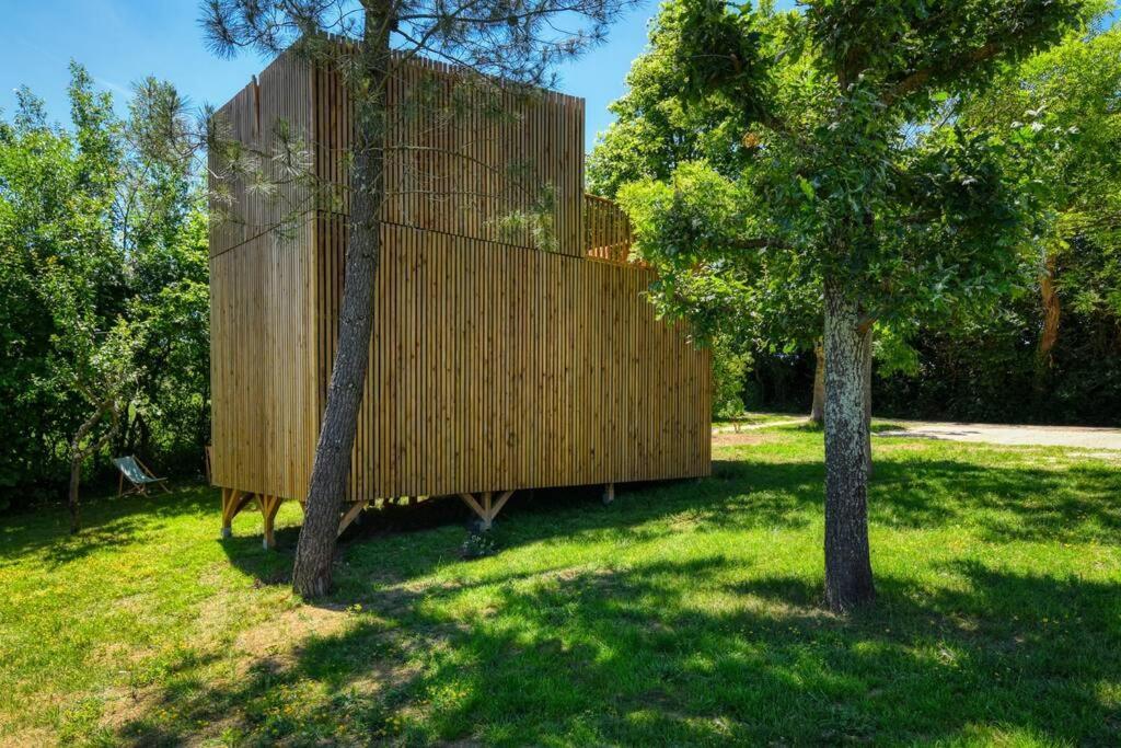 Chalet De Charme Avec Piscine Villa Aurade Exterior foto